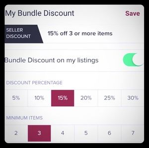15% discount when you buy 3 items as a bundle 🤗